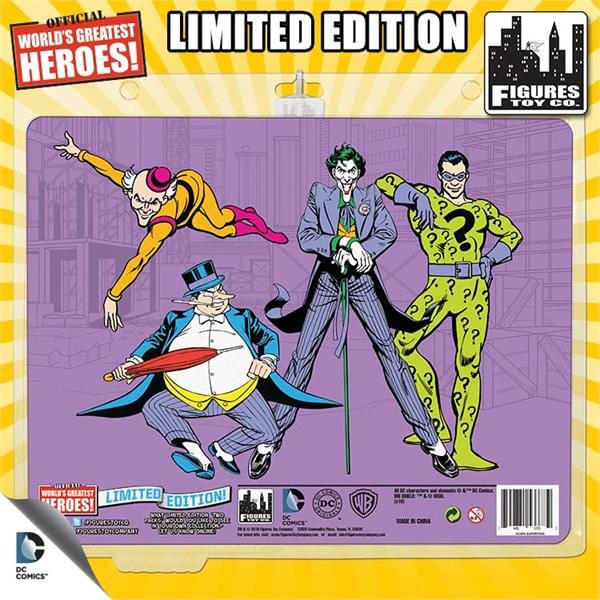 DC Comics Retro 8 Inch Action Figures Official World's Greatest Villains!  Four-Pack