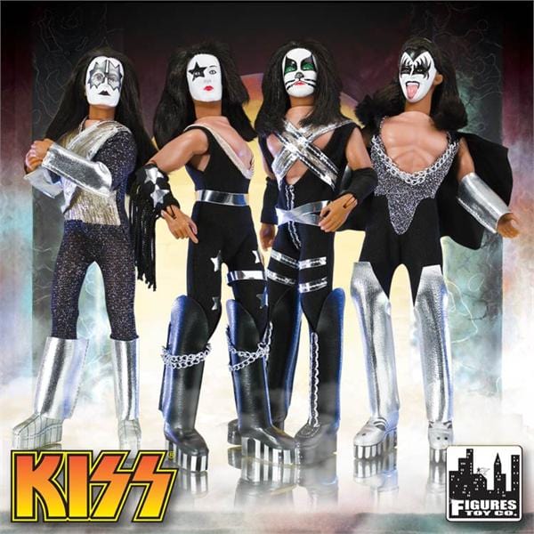 KISS 8 Inch Action Figures Series One Complete Set of all 4