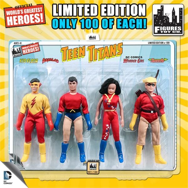 Teen Titans 7 Inch Action Figures Series 1 Four Pack - Figures Toy Company