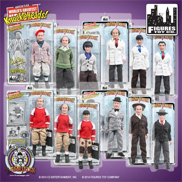 The Three Stooges Retro Action Figures - Figures Toy Company