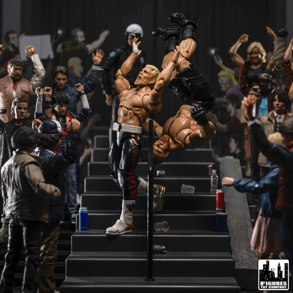 Arena Stairs Playset for WWE &amp; AEW Wrestling Action Figures