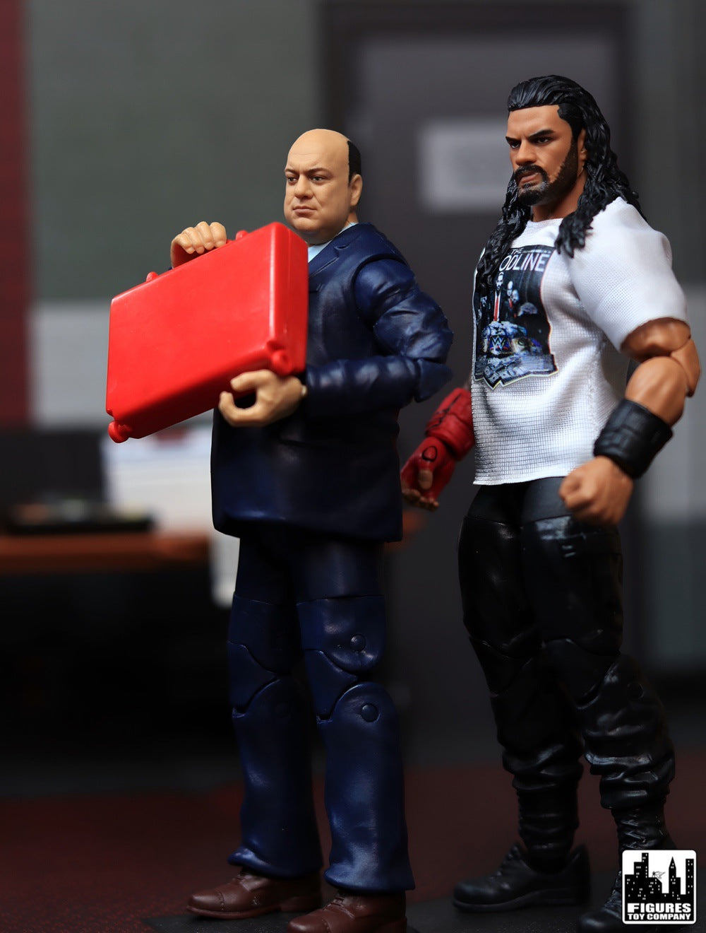 Gold Briefcase for WWE &amp; AEW Wrestling Action Figures