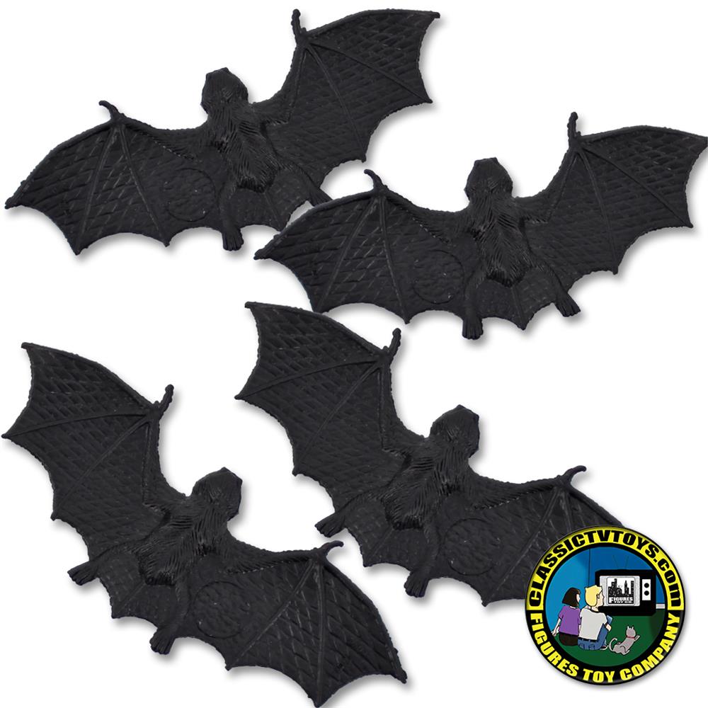 Set of 4 Bats for Wrestling Figures