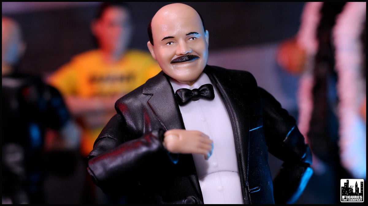 Ultimate Classic Announcer With Deluxe Articulation for WWE &amp; AEW Wrestling Action Figures