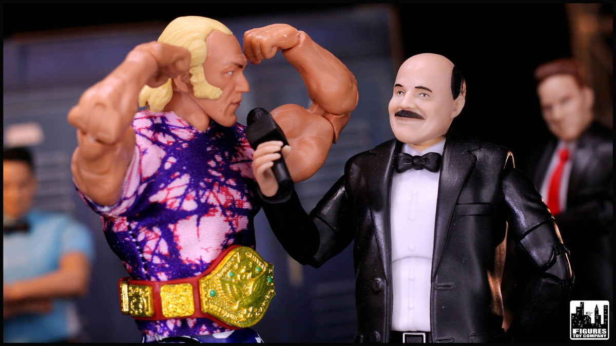 Ultimate Classic Announcer With Deluxe Articulation for WWE &amp; AEW Wrestling Action Figures