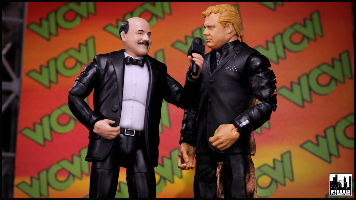 Ultimate Classic Announcer With Deluxe Articulation for WWE &amp; AEW Wrestling Action Figures