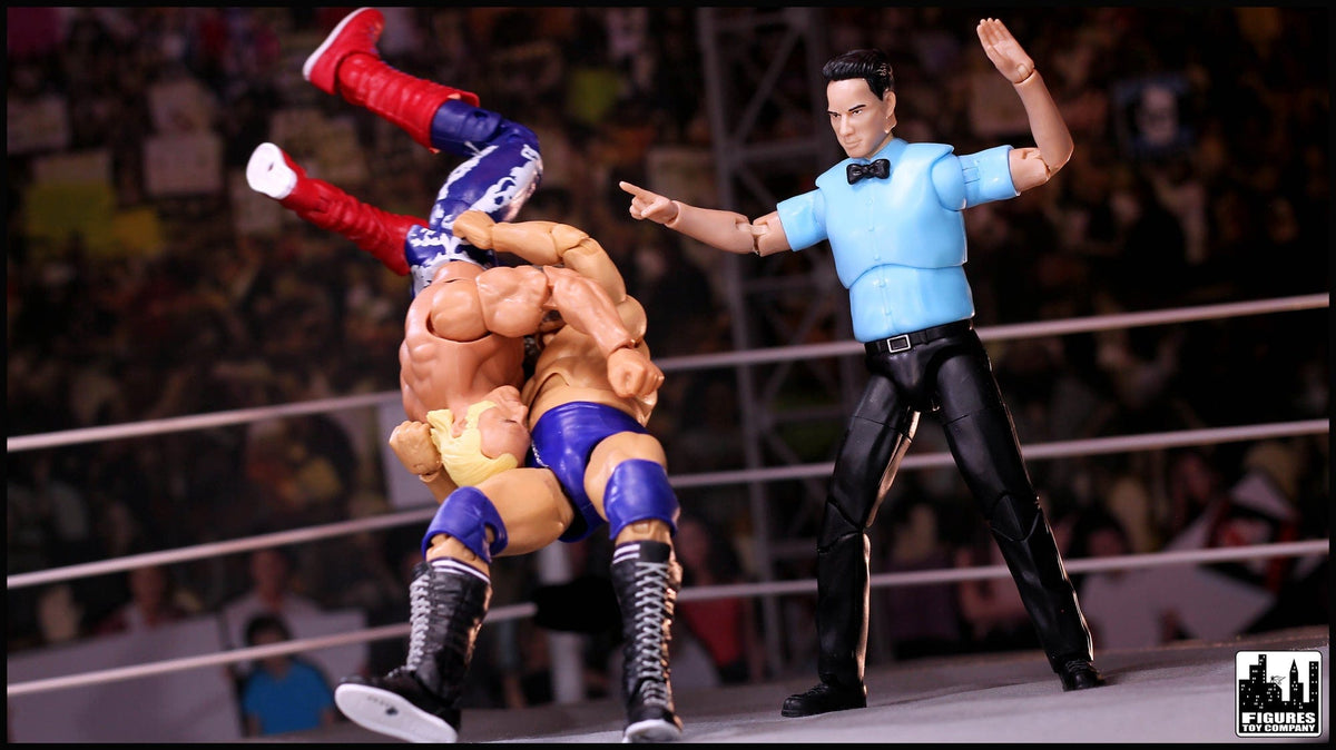 Ultimate Classic Referee With Deluxe Articulation for WWE &amp; AEW Wrestling Action Figures