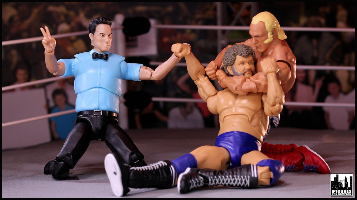 Ultimate Classic Referee With Deluxe Articulation for WWE &amp; AEW Wrestling Action Figures