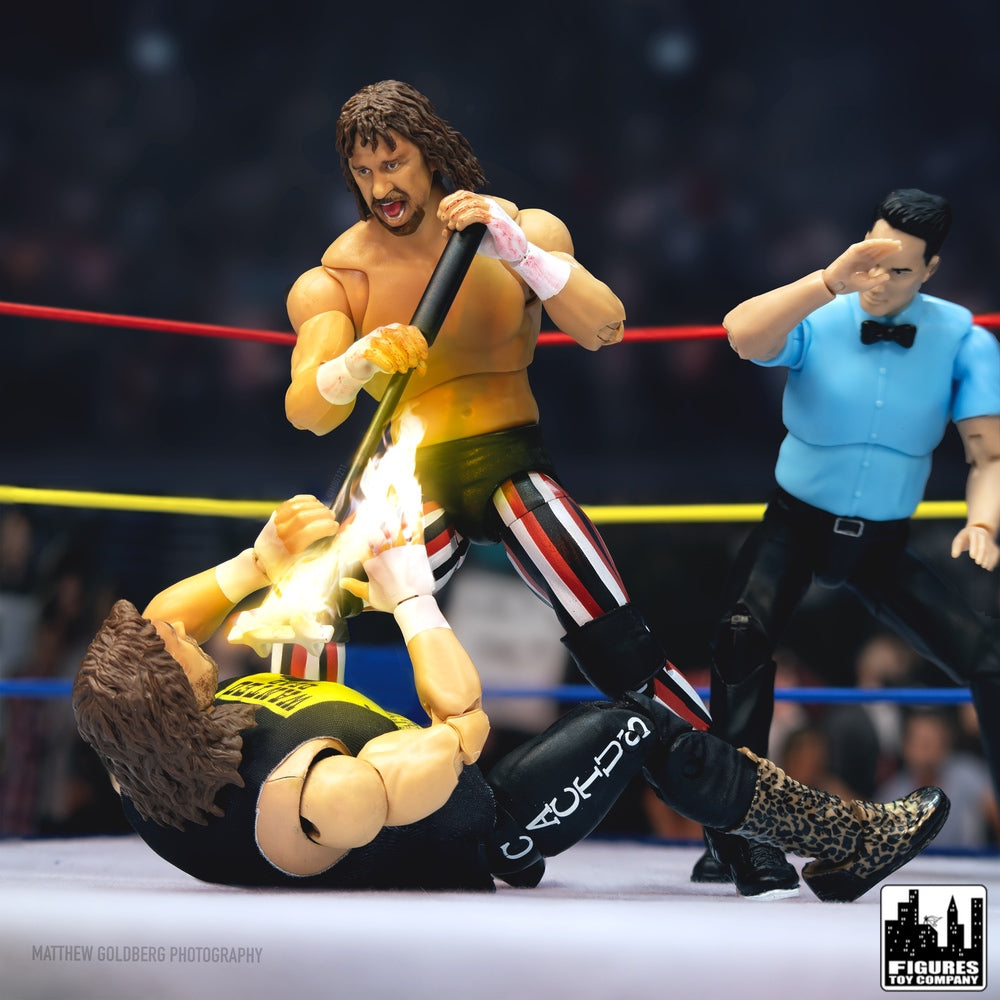 Ultimate Classic Referee With Deluxe Articulation for WWE &amp; AEW Wrestling Action Figures