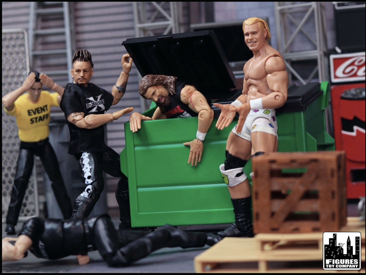 Green Dumpster for WWE &amp; AEW Wrestling Action Figures