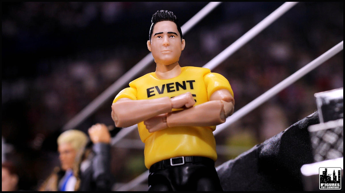 Ultimate Event Staff Worker With Deluxe Articulation for WWE &amp; AEW Wrestling Action Figures