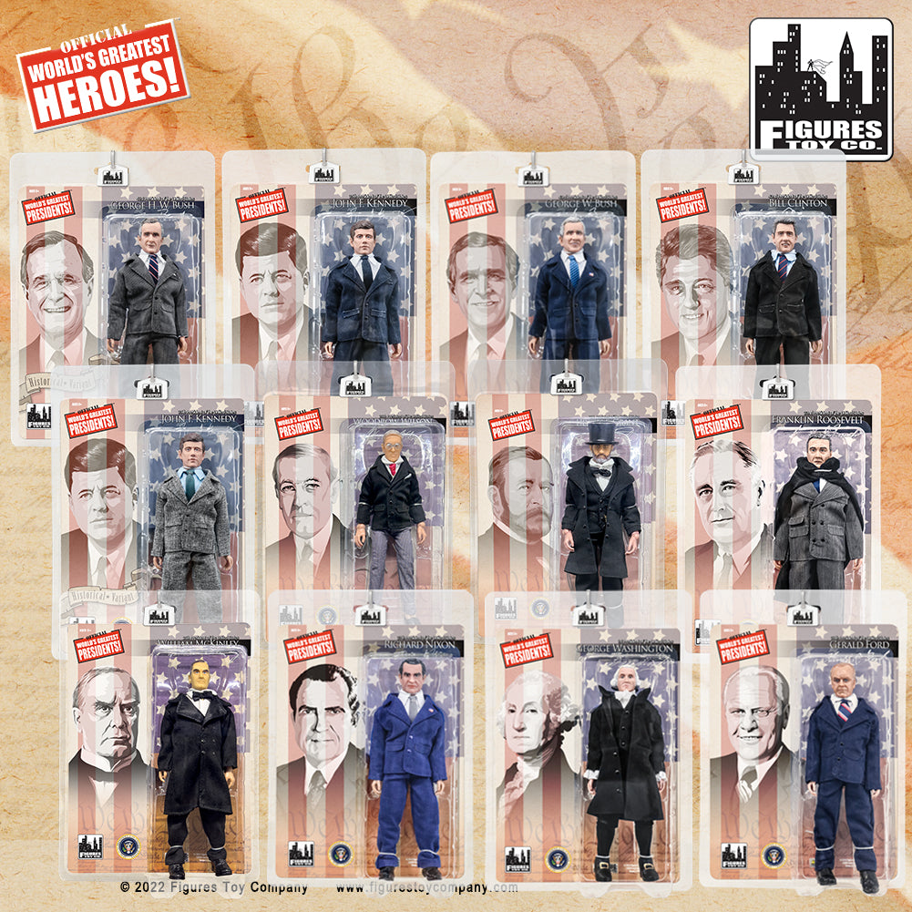 US Presidents 8 Inch Action Figures Series: Set of 12 Figures