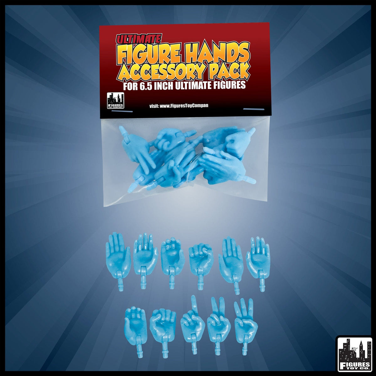 Swappable Hands Accessory Pack For Figures Toy Company Ultimate 6.5 Inch Action Figures