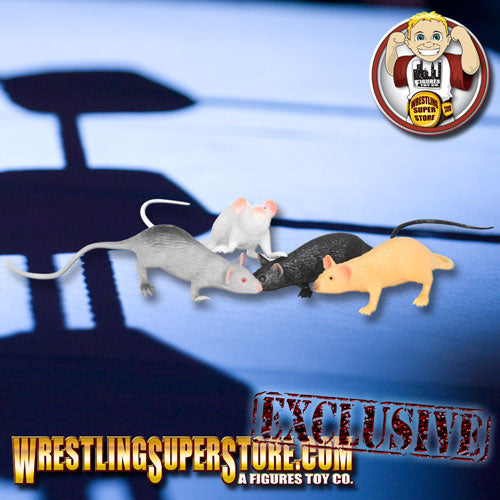 Set of 4 Mice for Wrestling figures