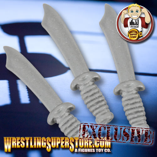 Set of 3 Knives for Wrestling Figures