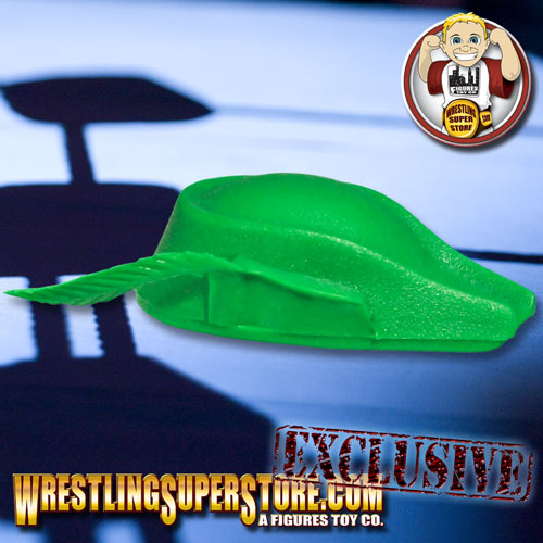 Green Hat with Feather for Wrestling figures