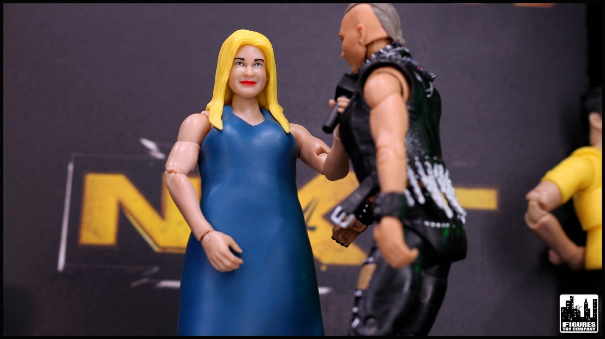 Ultimate Female Interviewer Announcer With Deluxe Articulation for WWE &amp; AEW Wrestling Action Figures