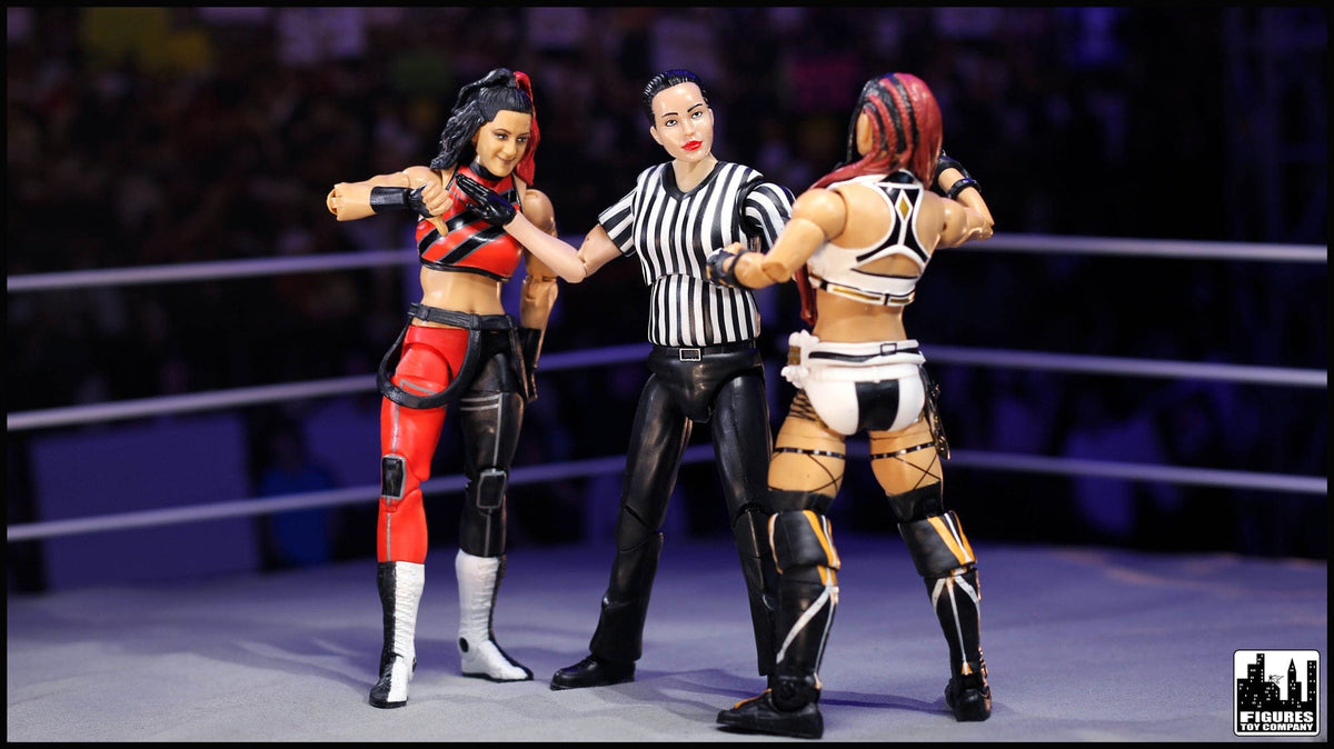 Ultimate Female Referee With Deluxe Articulation for WWE &amp; AEW Wrestling Action Figures