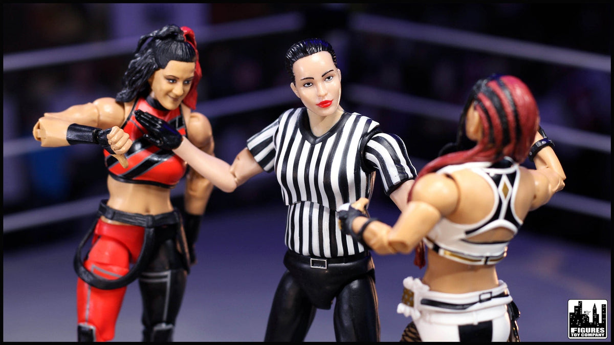 Ultimate Female Referee With Deluxe Articulation for WWE &amp; AEW Wrestling Action Figures