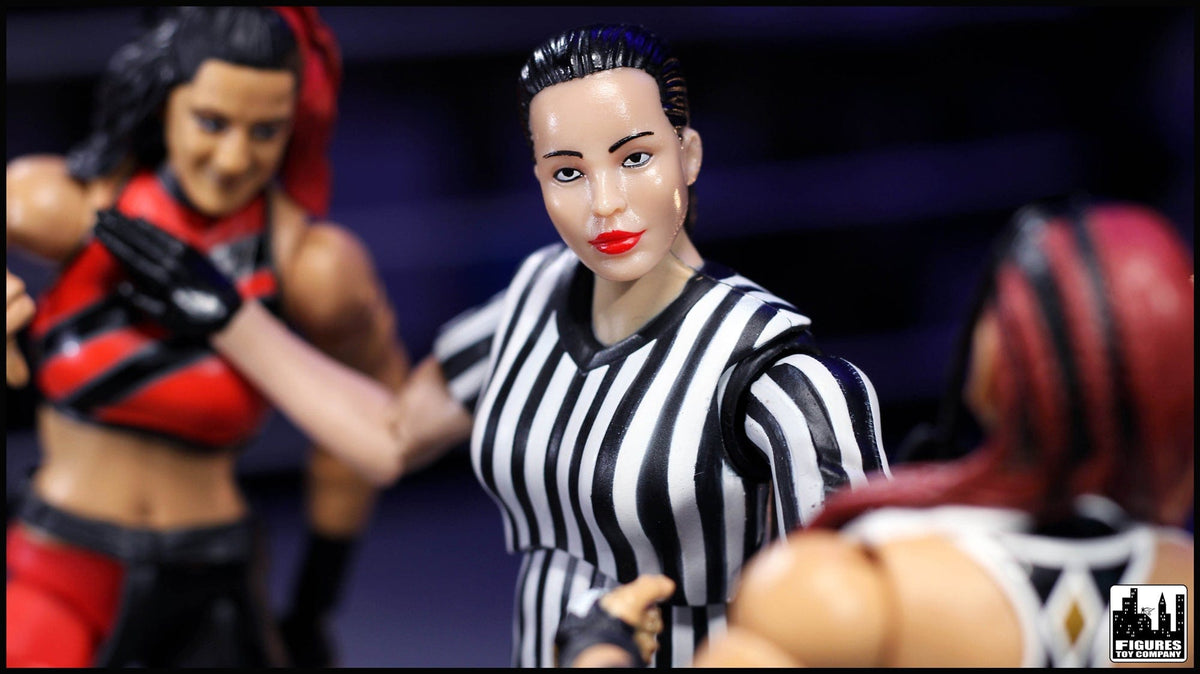 Ultimate Female Referee With Deluxe Articulation for WWE &amp; AEW Wrestling Action Figures