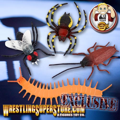 Set of 4 Bugs &amp; Insects for Wrestling Figures