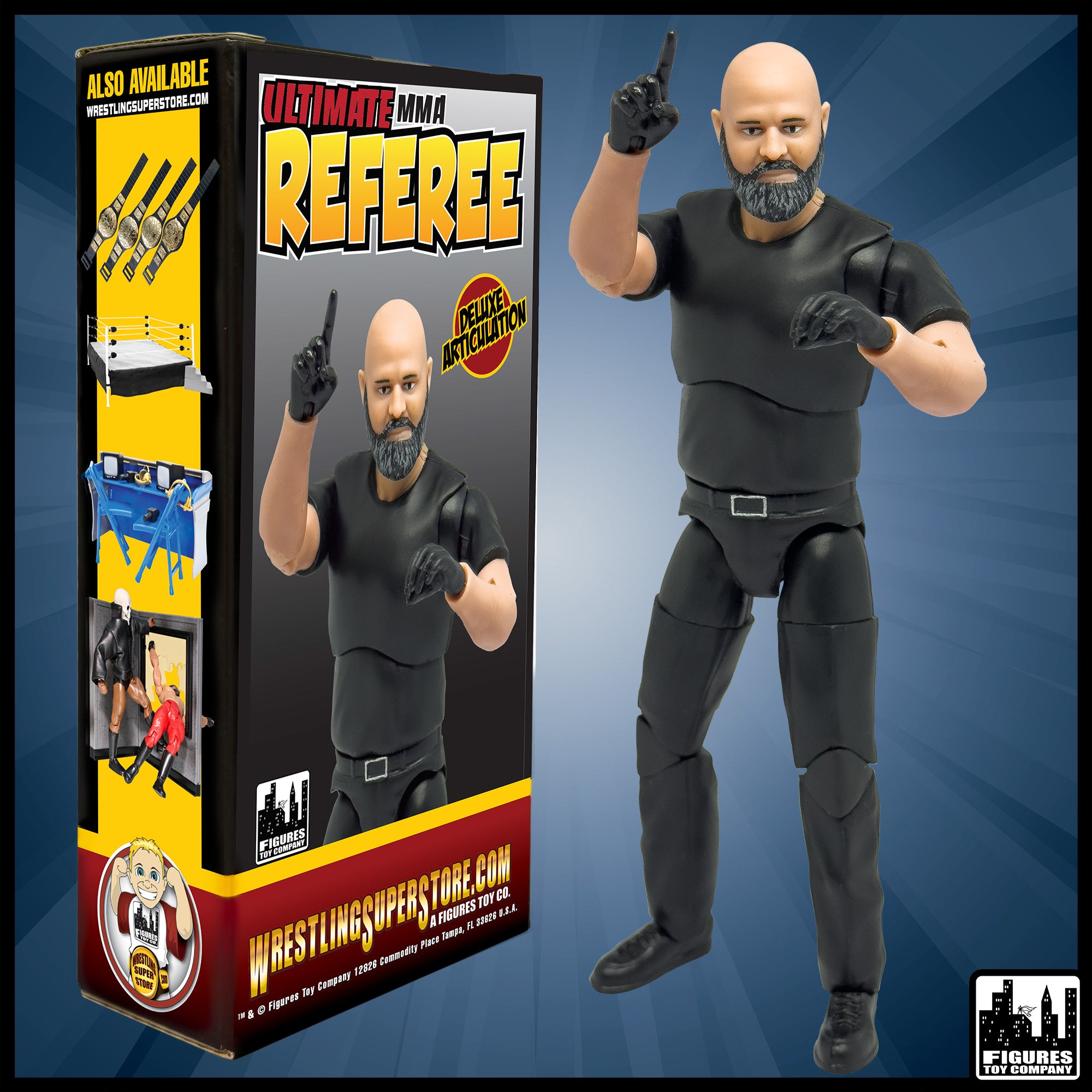 Ultimate MMA Referee With Deluxe Articulation for UFC MMA Action Figures