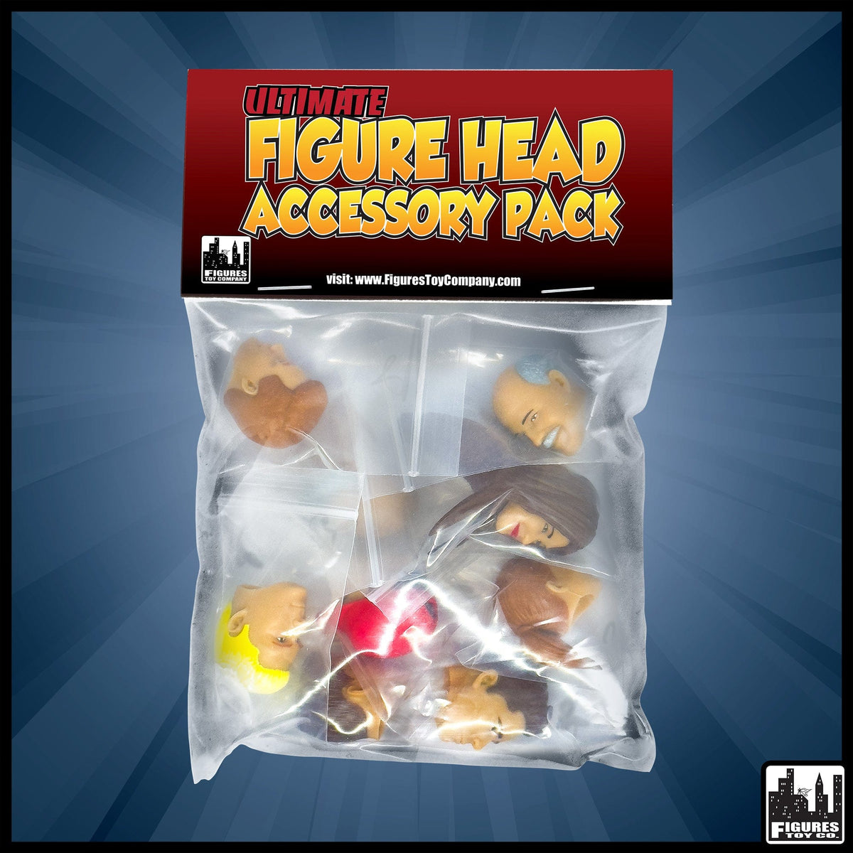 Swappable Heads Accessory Pack For Figures Toy Company Ultimate Action Figures