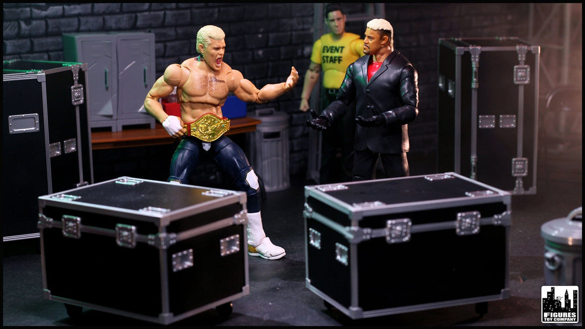 Set of 2 Road Cases for WWE &amp; AEW Wrestling Action Figures