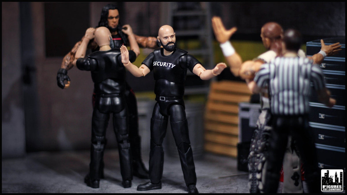 Ultimate Security Guard With Deluxe Articulation for WWE &amp; AEW Wrestling Action Figures