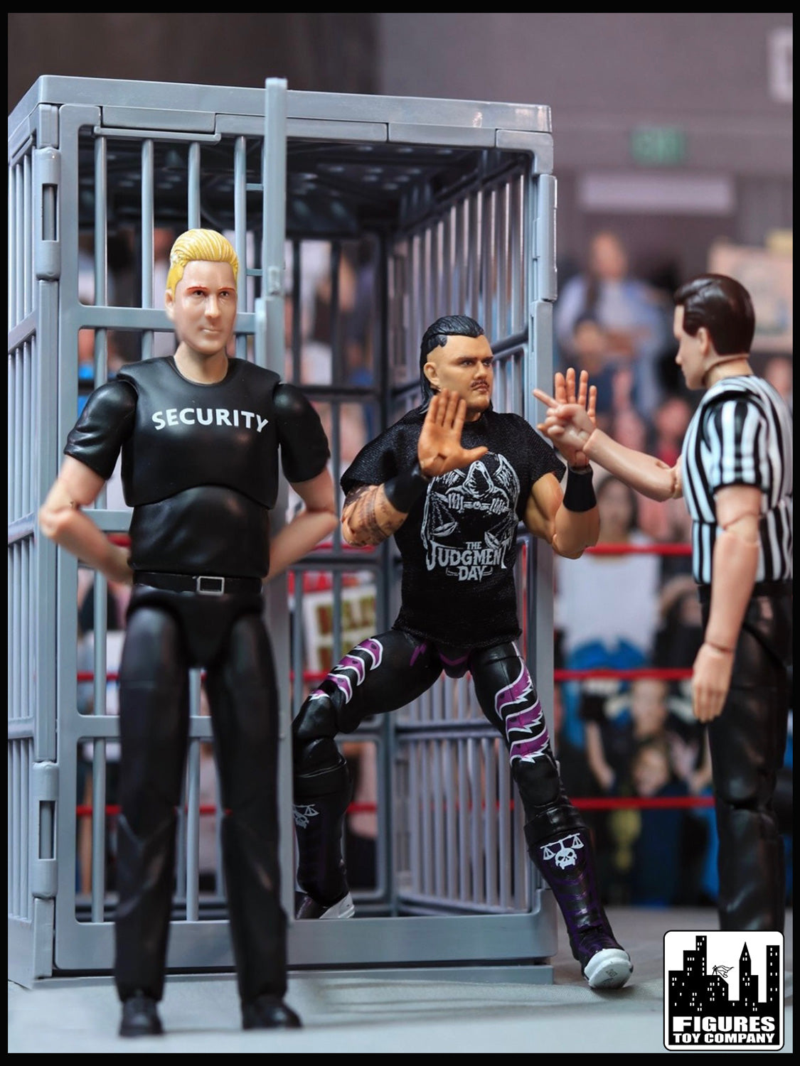 Shark Cage Playset for WWE &amp; AEW Wrestling Action Figures