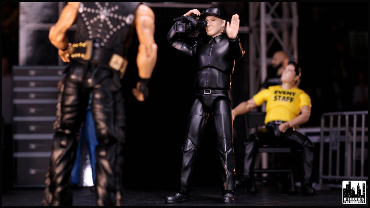 Ultimate TV Camera Man With Deluxe Articulation for WWE &amp; AEW Wrestling Action Figures