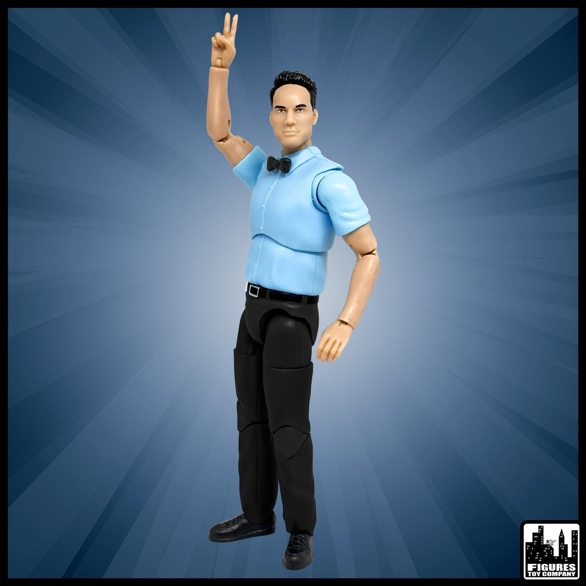 Ultimate Classic Referee With Deluxe Articulation for WWE &amp; AEW Wrestling Action Figures