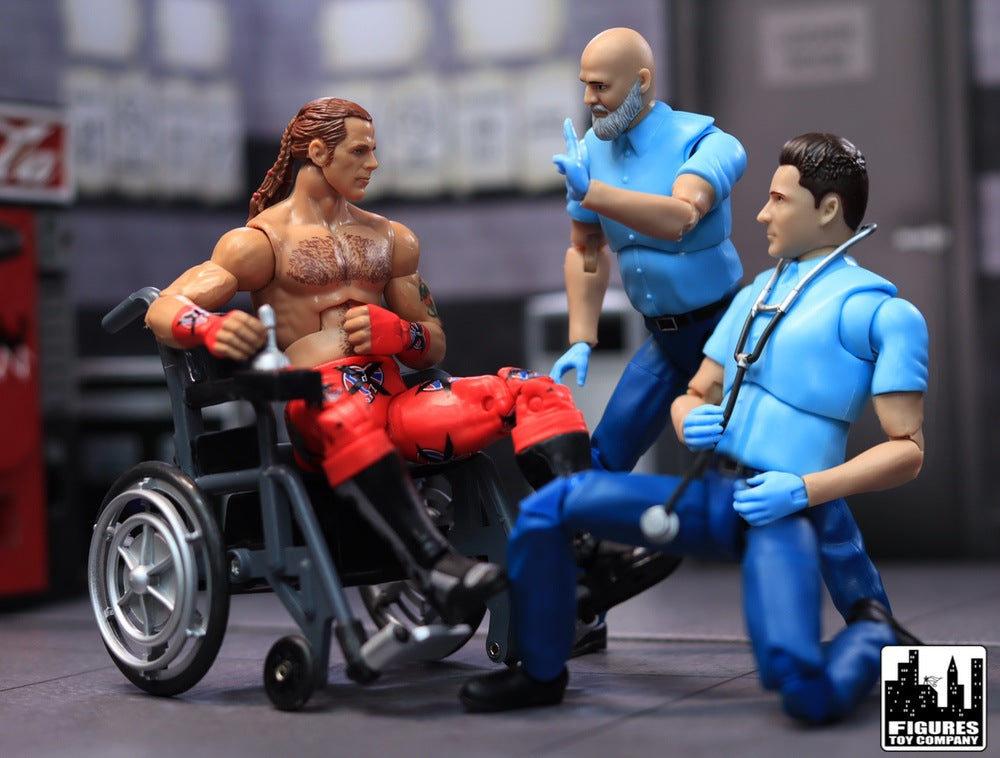 Set of 2 Wheelchairs for WWE &amp; AEW Wrestling Action Figures