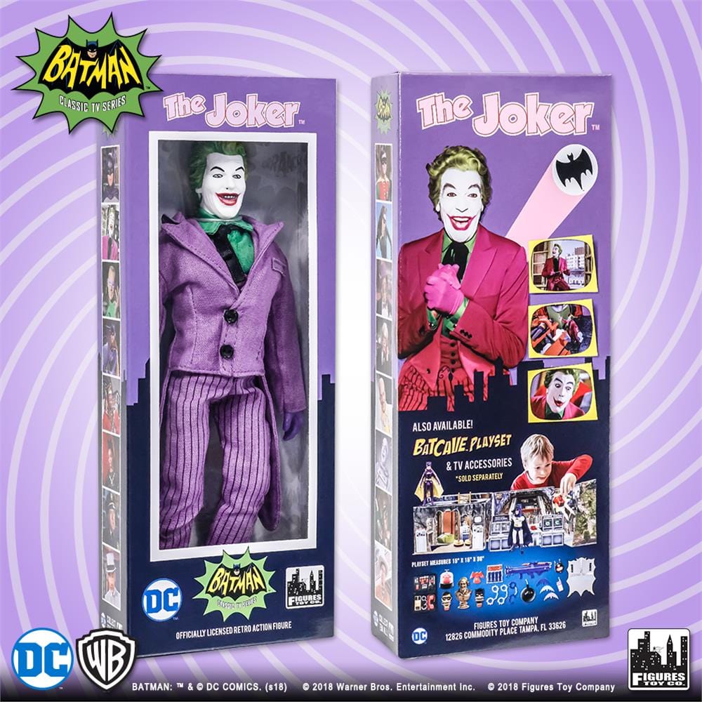 Batman Classic Tv Series Boxed 8 Inch Action Figures Joker Figures