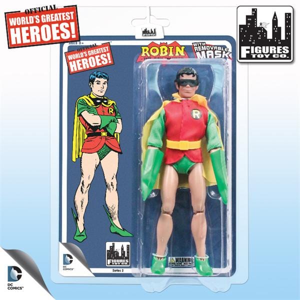 Batman Retro 8 Inch Action Figures Series 3: Robin (With removable mask)