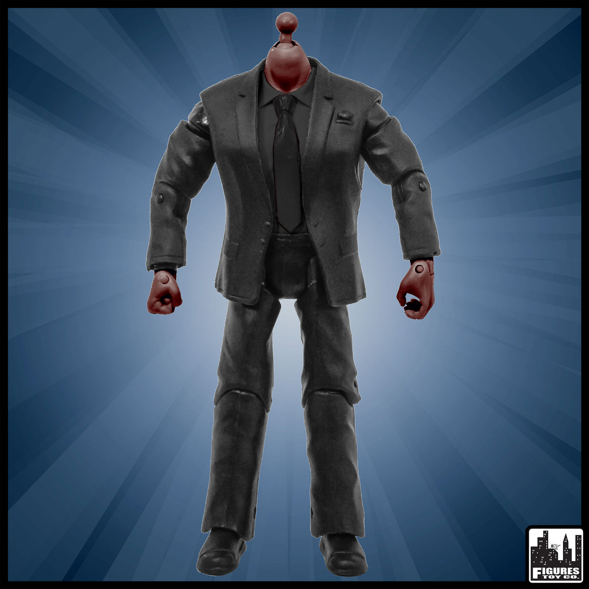 Generic 7 Inch Wrestling Action Figure With African American Suit Body