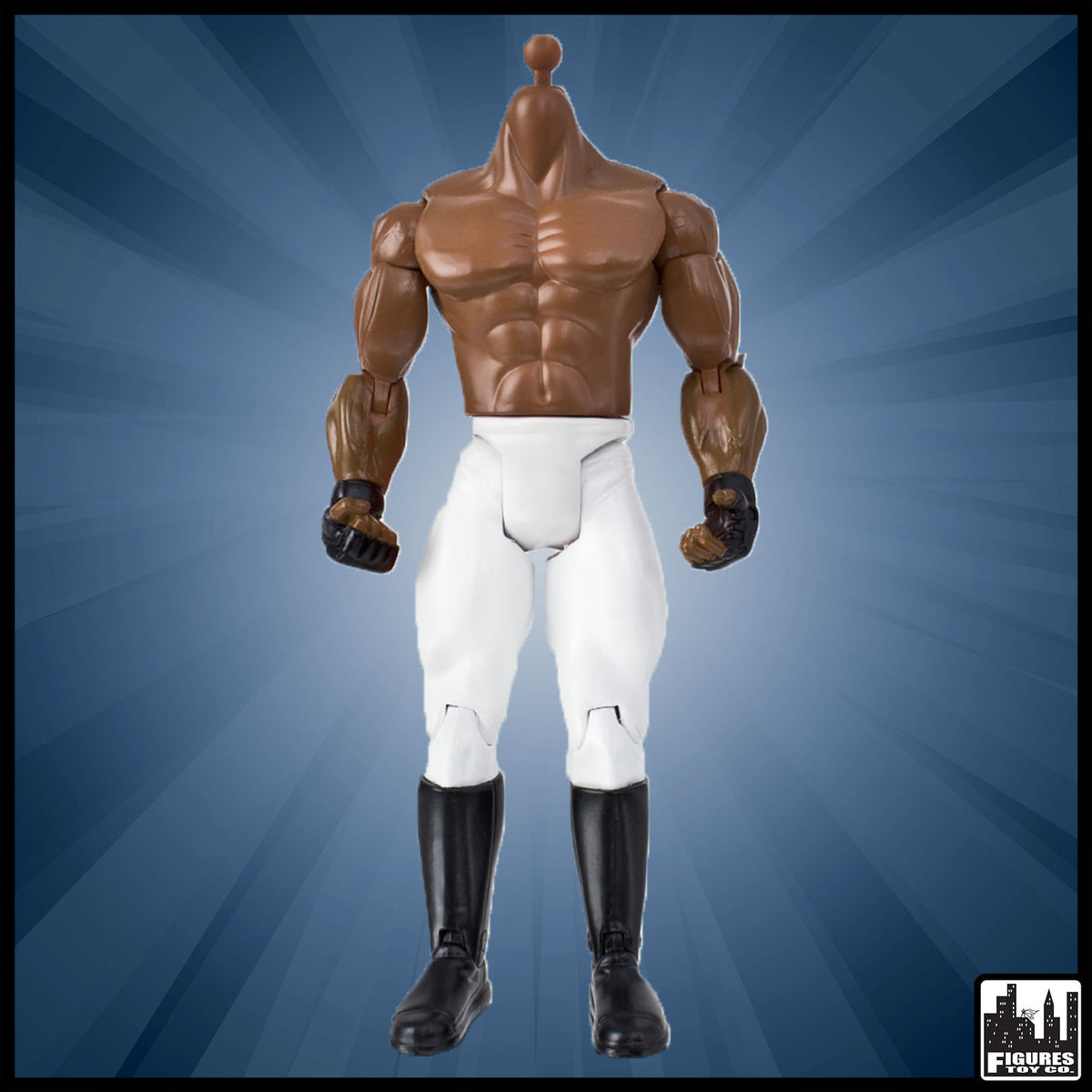 Generic 7 Inch Wrestling Action Figure With African American Body &amp; Pants