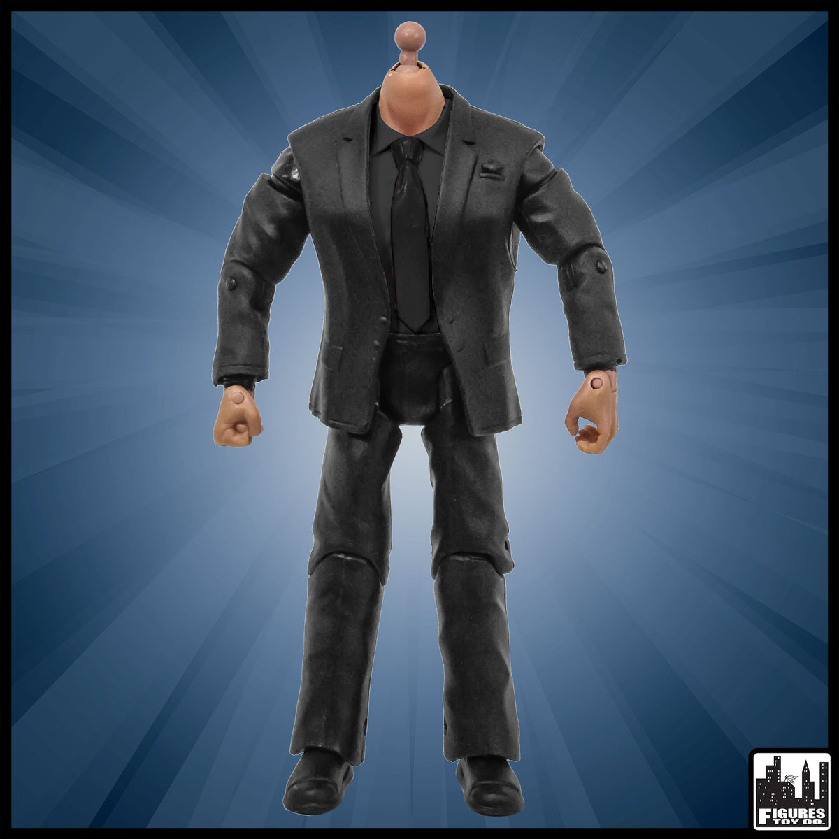 Generic 7 Inch Wrestling Action Figure With White Suit Body