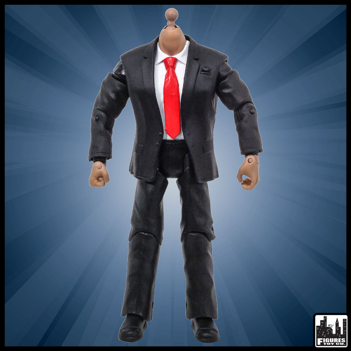 Generic 7 Inch Wrestling Action Figure With White Suit Body