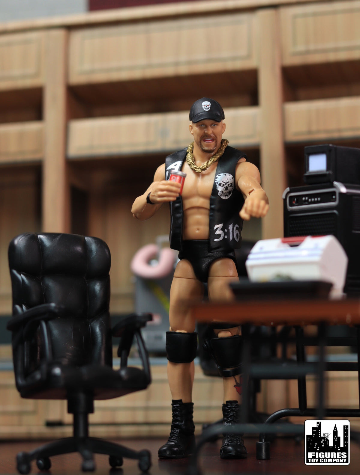 Breakable Office Chair for WWE &amp; AEW Wrestling Action Figures