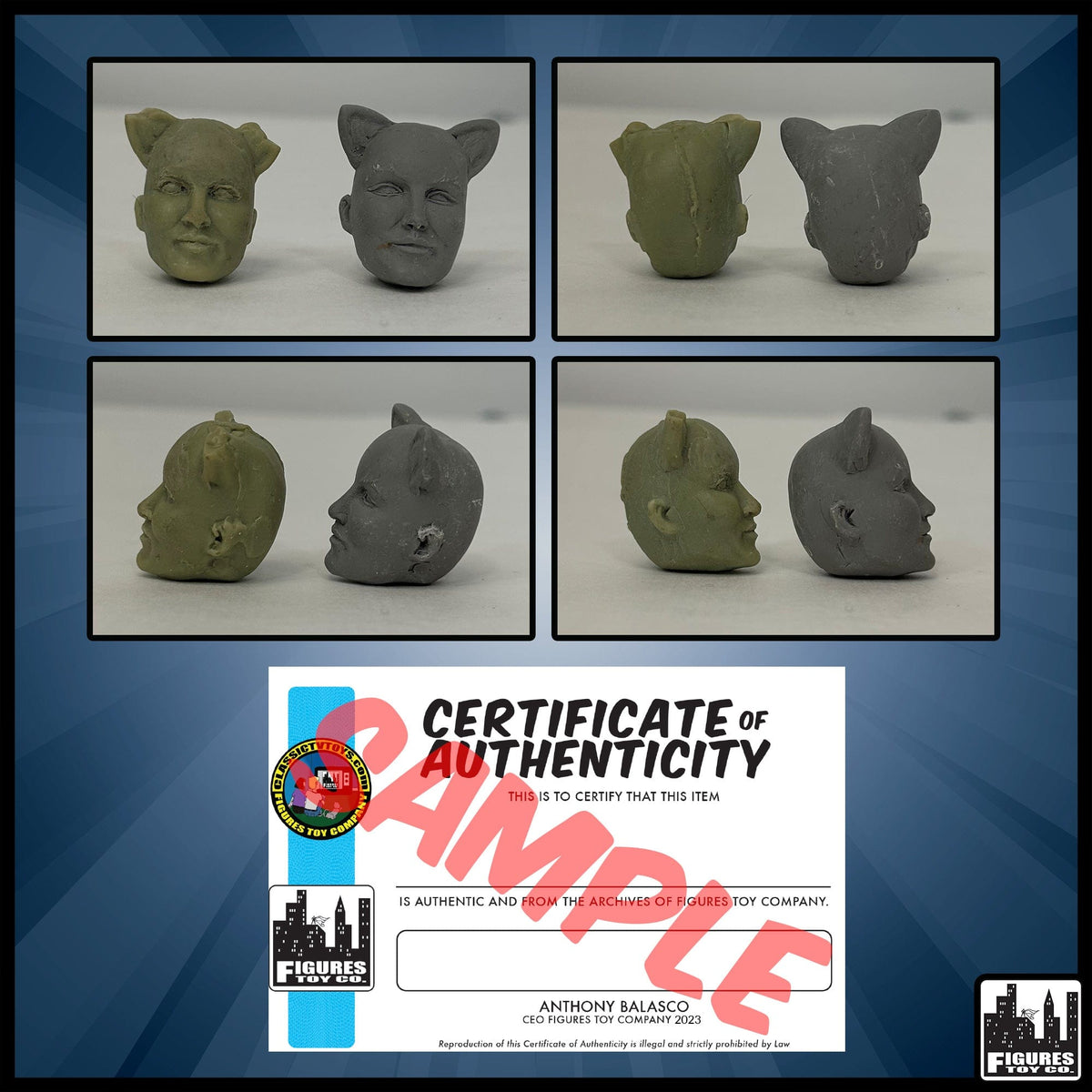 Resin Casted Batman Classic TV Catwoman Julie (Version A) Heads