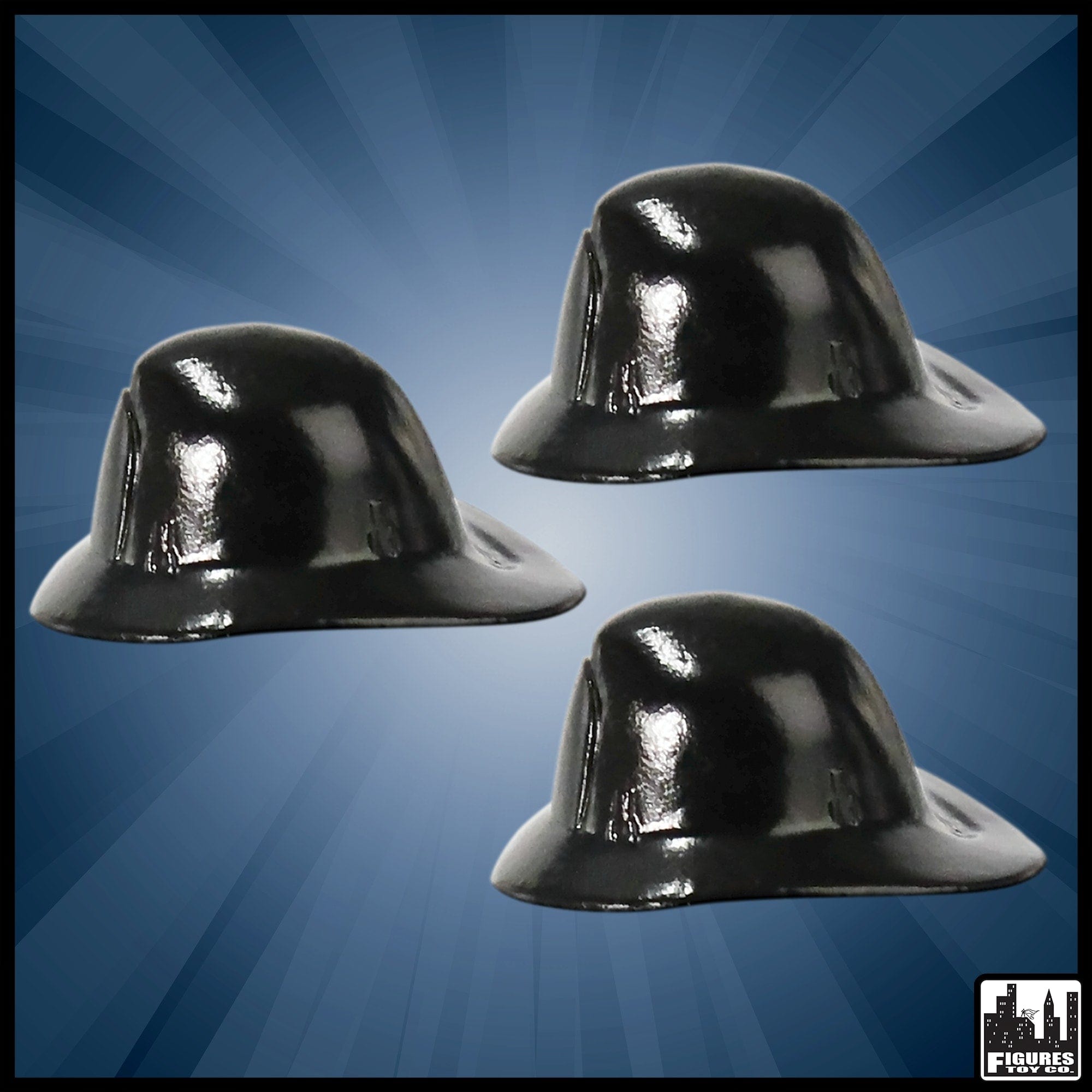 Set of 3 Fireman Helmets for WWE Wrestling Action Figures